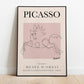 Picasso - The Horse I Exhibition Poster - Vintage Line Art Poster, Minimalist Line Drawing, Ideal Home Decor or Gift Print