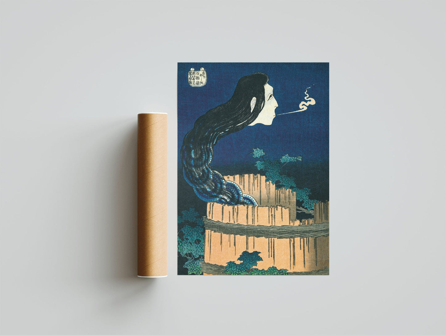 Katsushika Hokusai - The Mansion of the Plates Japanese Poster Wall Art