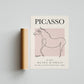 Picasso - Horse II Exhibition  Poster - Vintage Line Art Poster, Minimalist Line Drawing, Ideal Home Decor or Gift Print