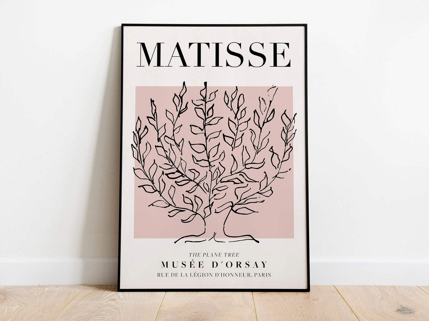 Henri Matisse - Plane Tree, Exhibition Vintage Line Art Poster, Minimalist Line Drawing Wall Art, Ideal Home Decor or Gift Print
