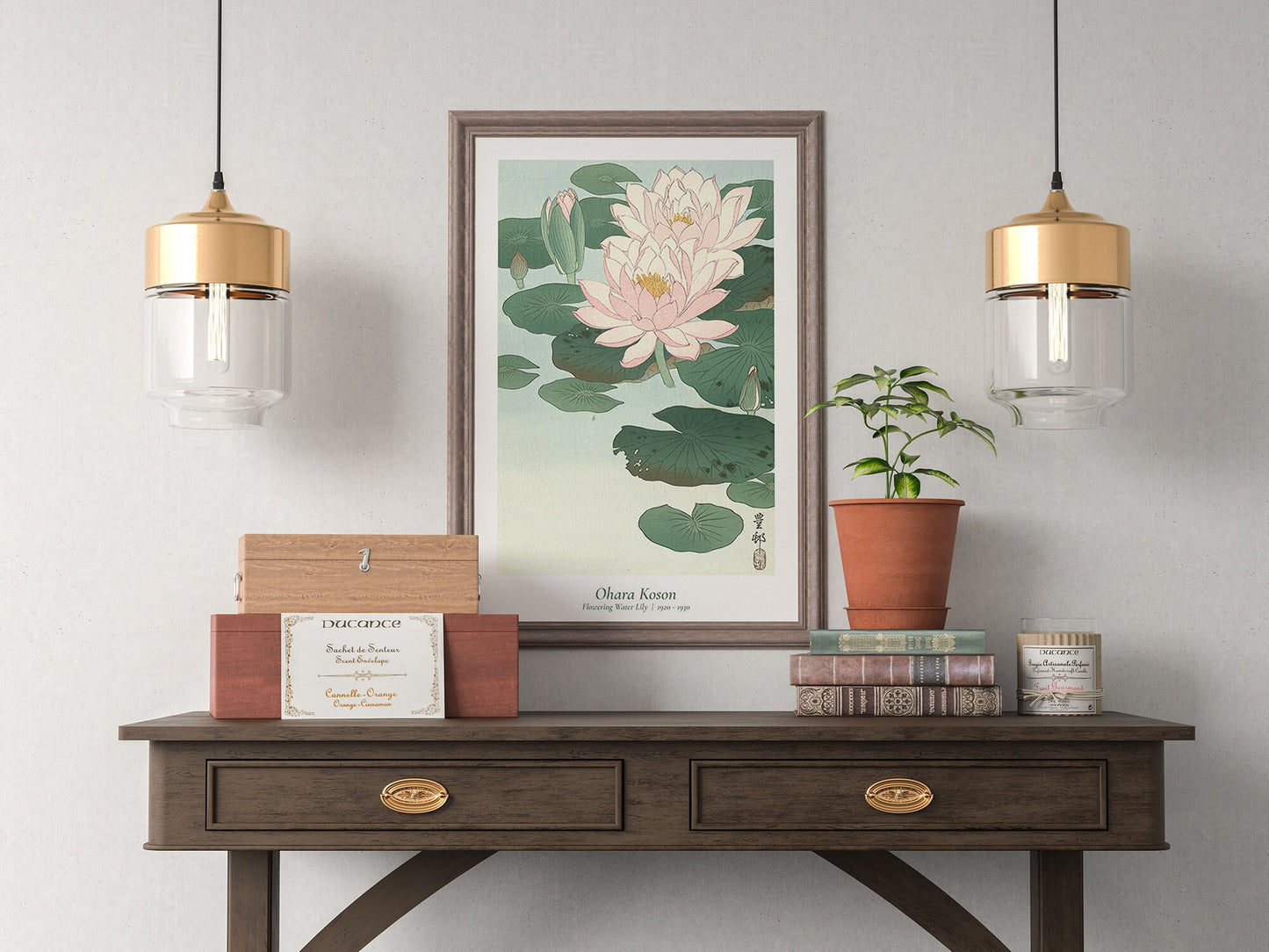 Ohara Koson - Water Lily Japanese Art Print Home Décor Wall Art