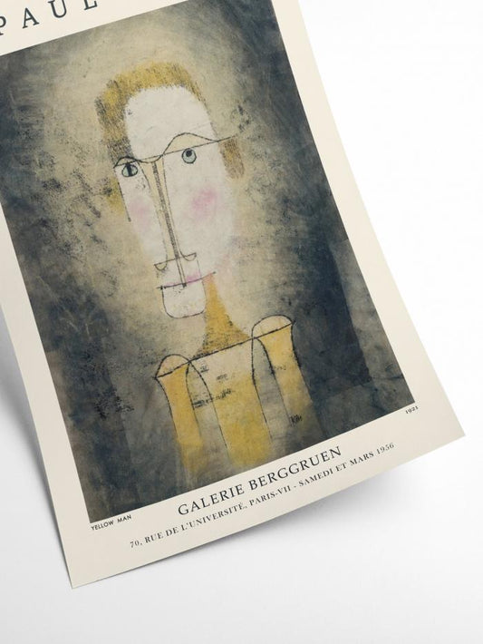 Portrait of a Yellow Man, Paul Klee (Exhibition Poster)