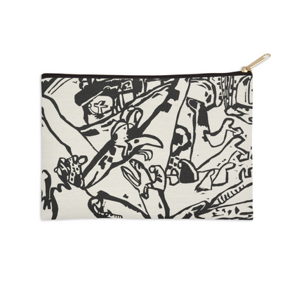 Black and White Wassily Kandinsky Composition 2 Zip Pouch