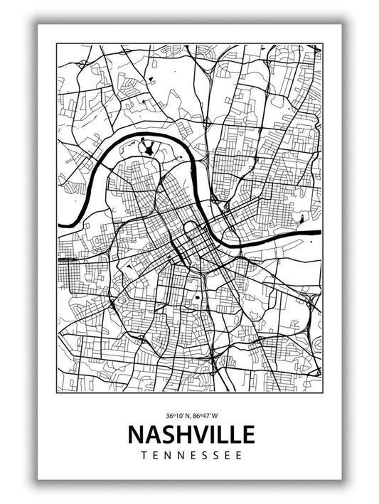 Map of Nashville