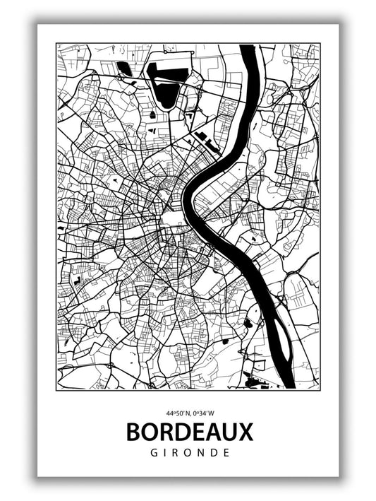 Map of Bordeaux