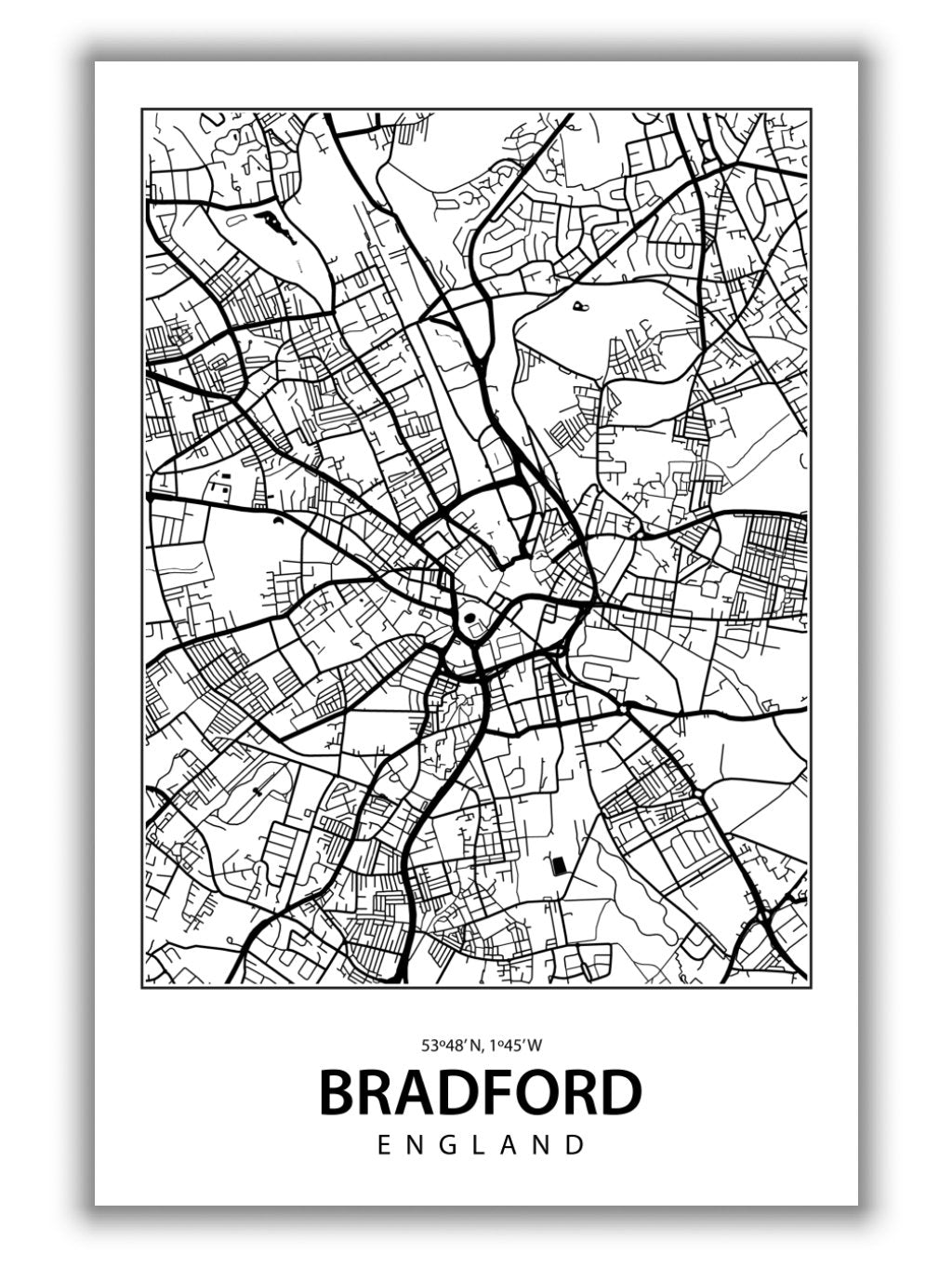 Map of Bradfod
