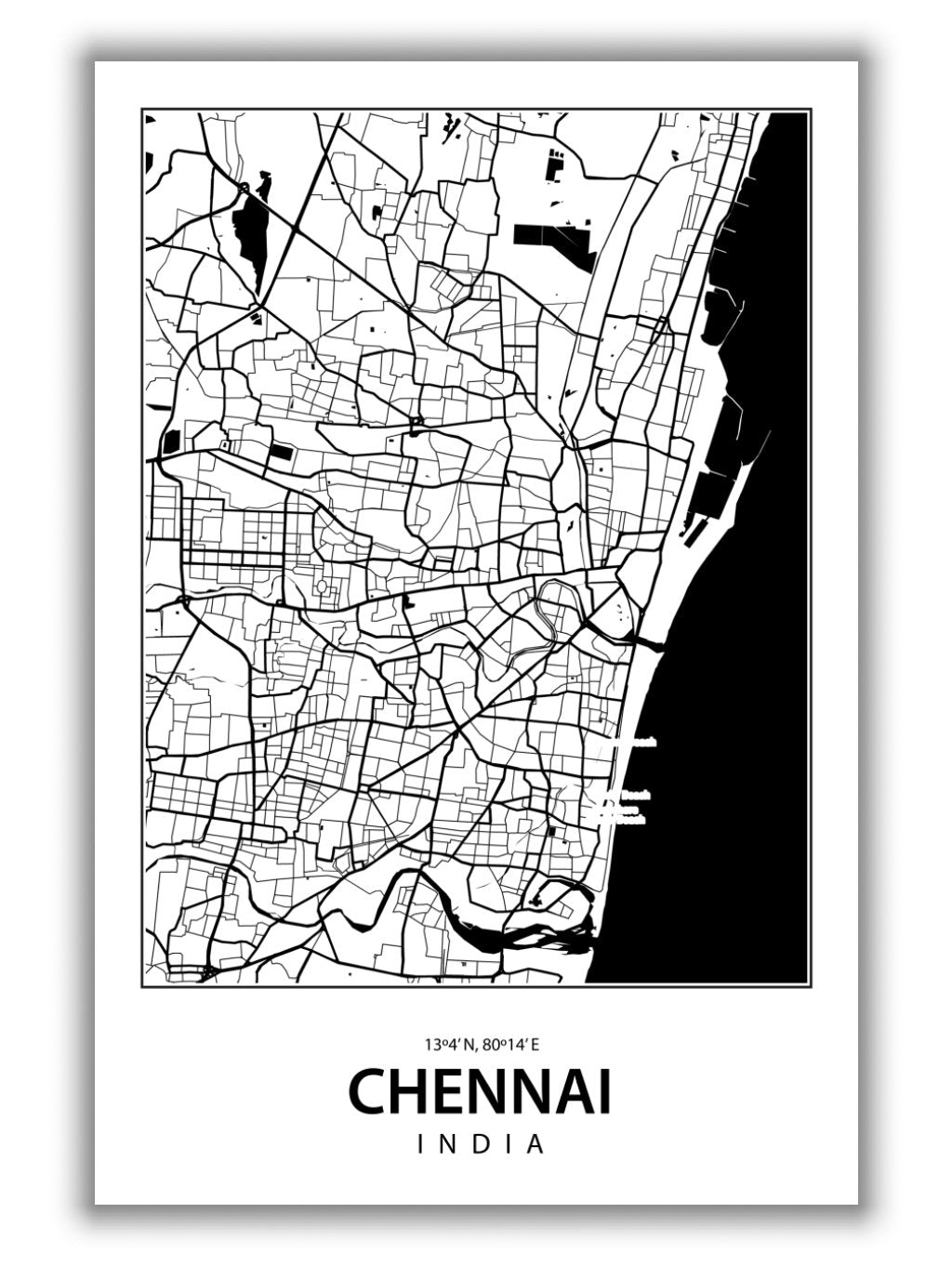 Map of Chennai