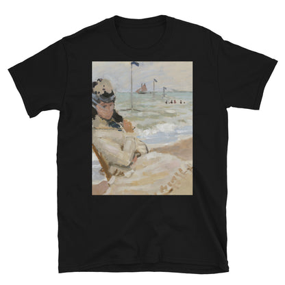 Woman with Parasol on Beach T-shirt