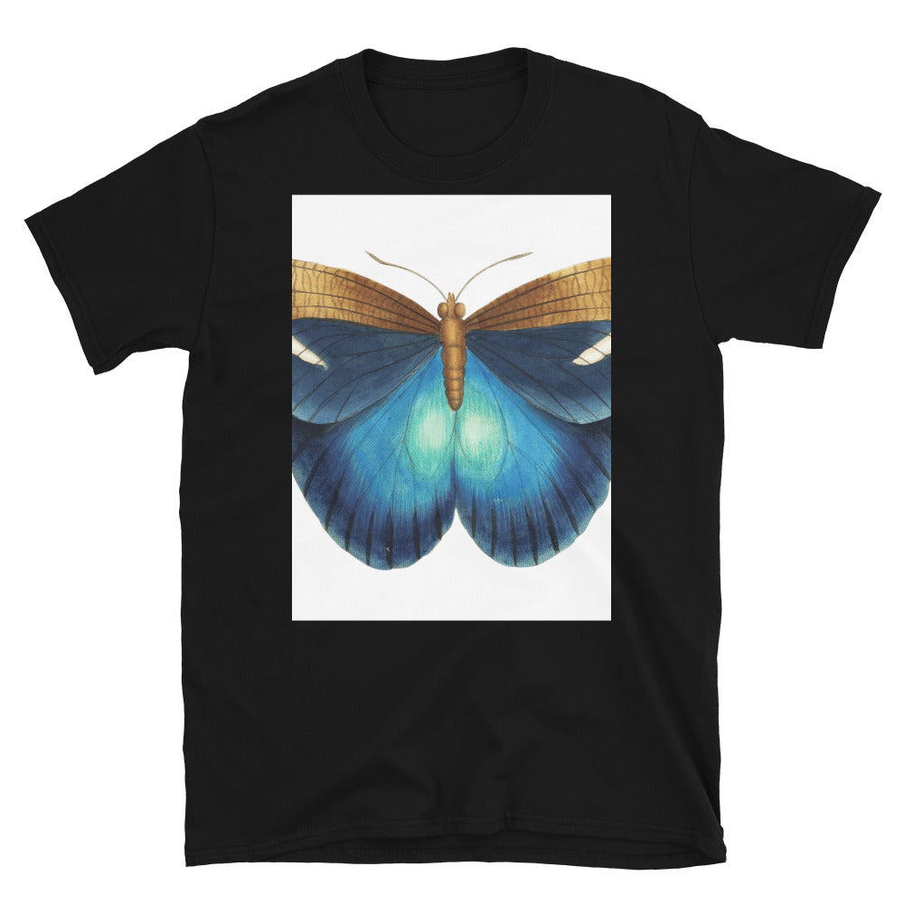 Vintage Butterfly Print - Blue Butterfly T-shirt