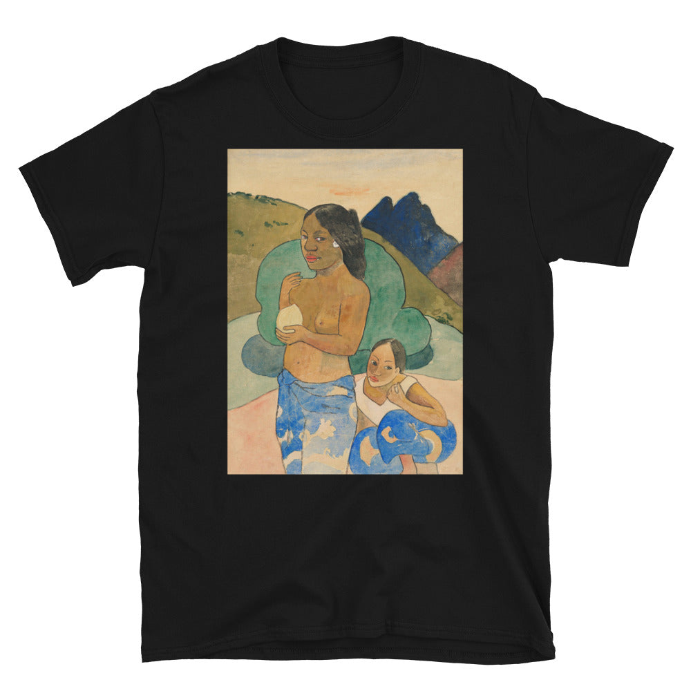 Two Tahitian Women in a Landscape (ca. 1892) by Paul Gauguin T-shirt