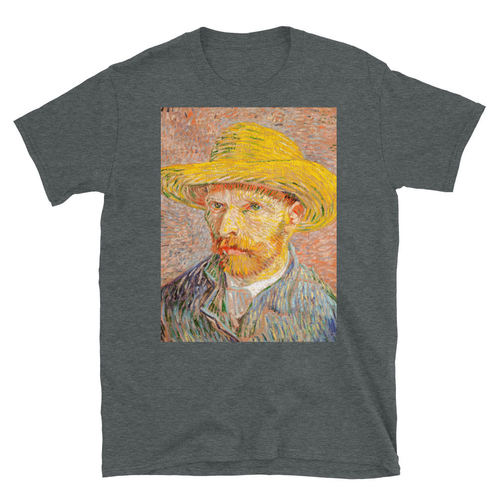 self portrait with a straw hat 1887 by vincent van gogh T-shirt