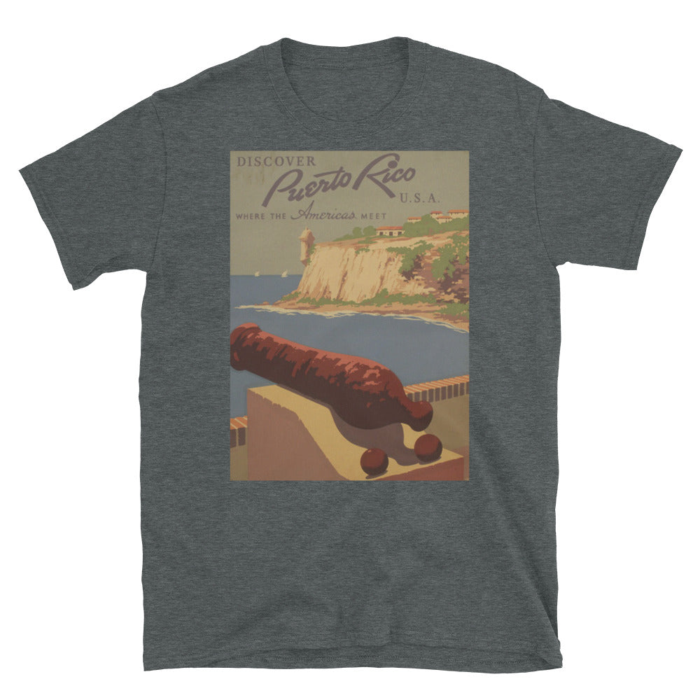 Vintage Puerto Rico Tourism Poster T-shirt