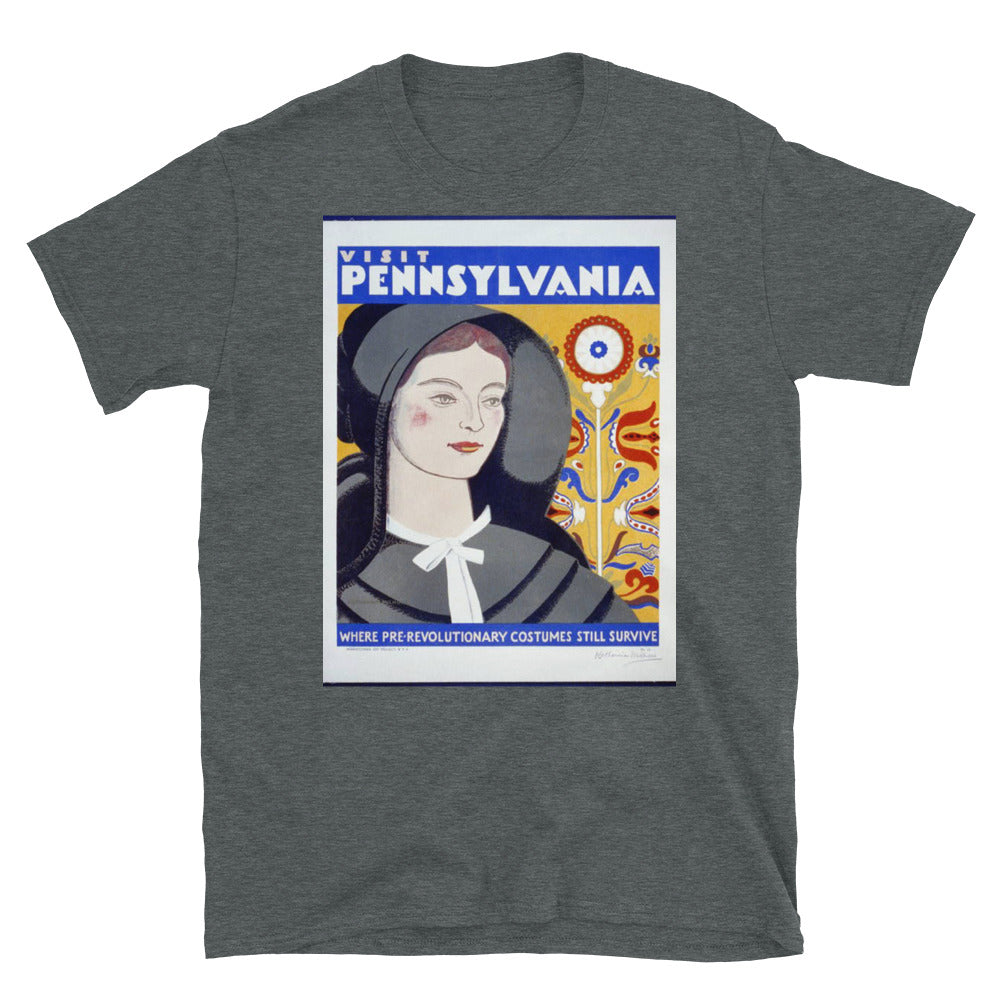 Vintage Pennsylvania Toursim Featuring the Pennsylvania Dutch T-shirt