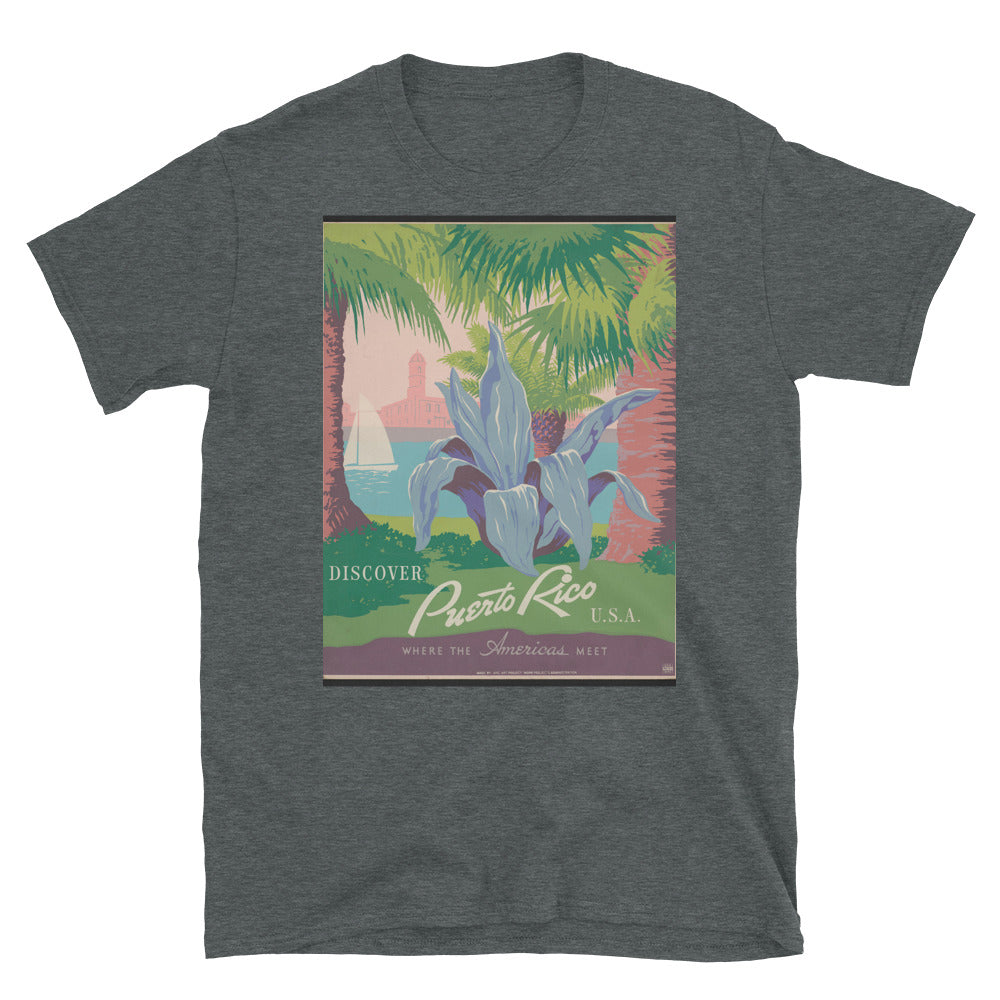 Puerto Rico Travel & Tourism Vintage Poster T-shirt