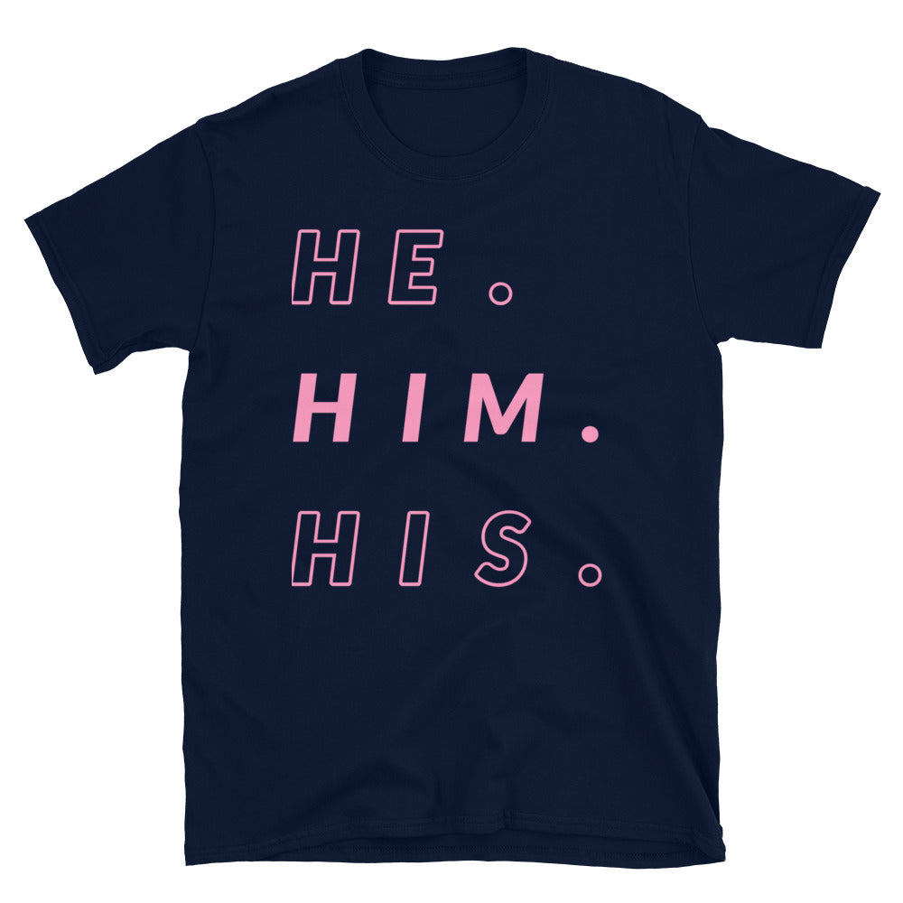 He/Him/His Pronoun - nonbinary slogans - ask me my pronouns T-shirt 3