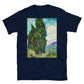 cypresses 1889 by vincent van gogh T-shirt