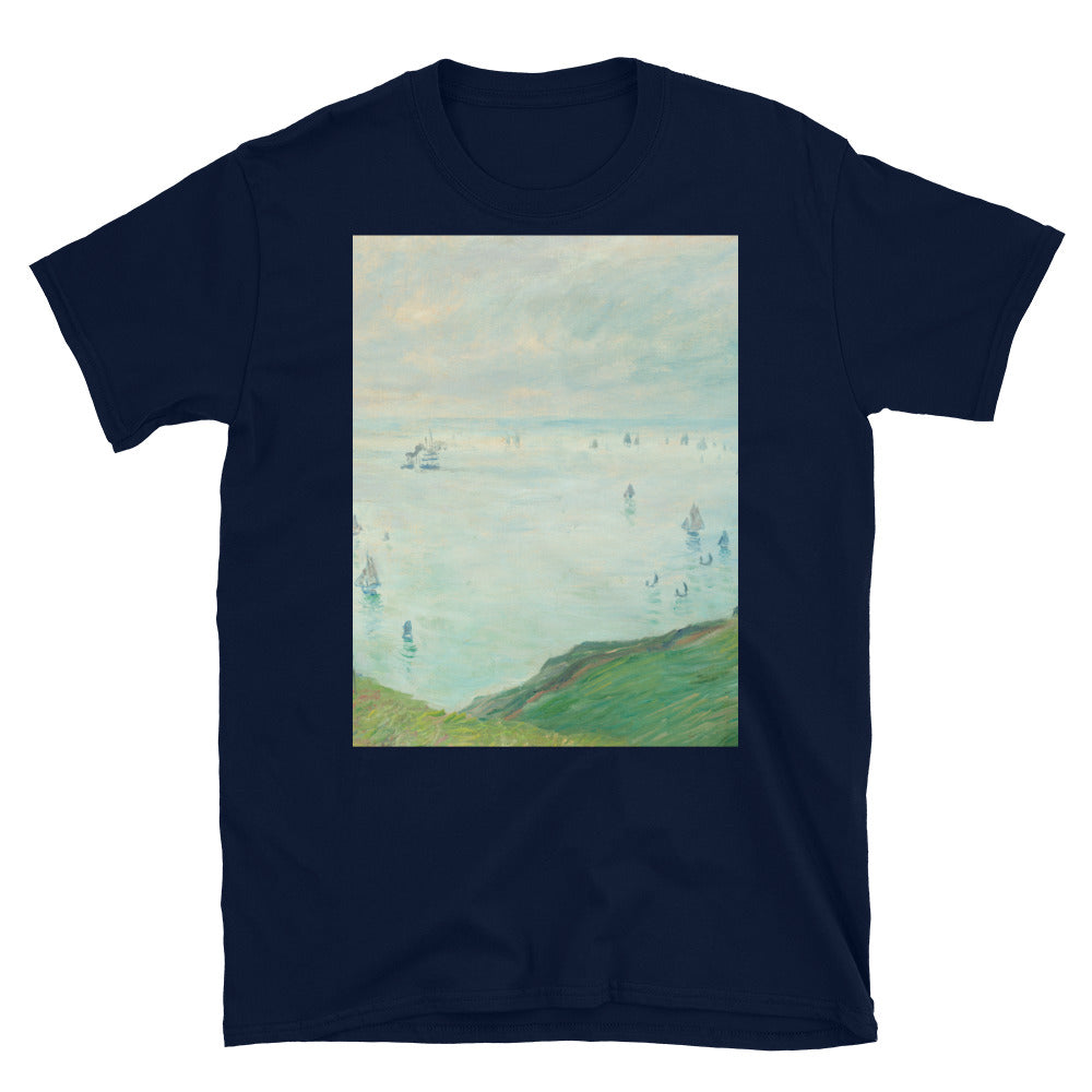 monet landscape painting of a cliff  T-shirt
