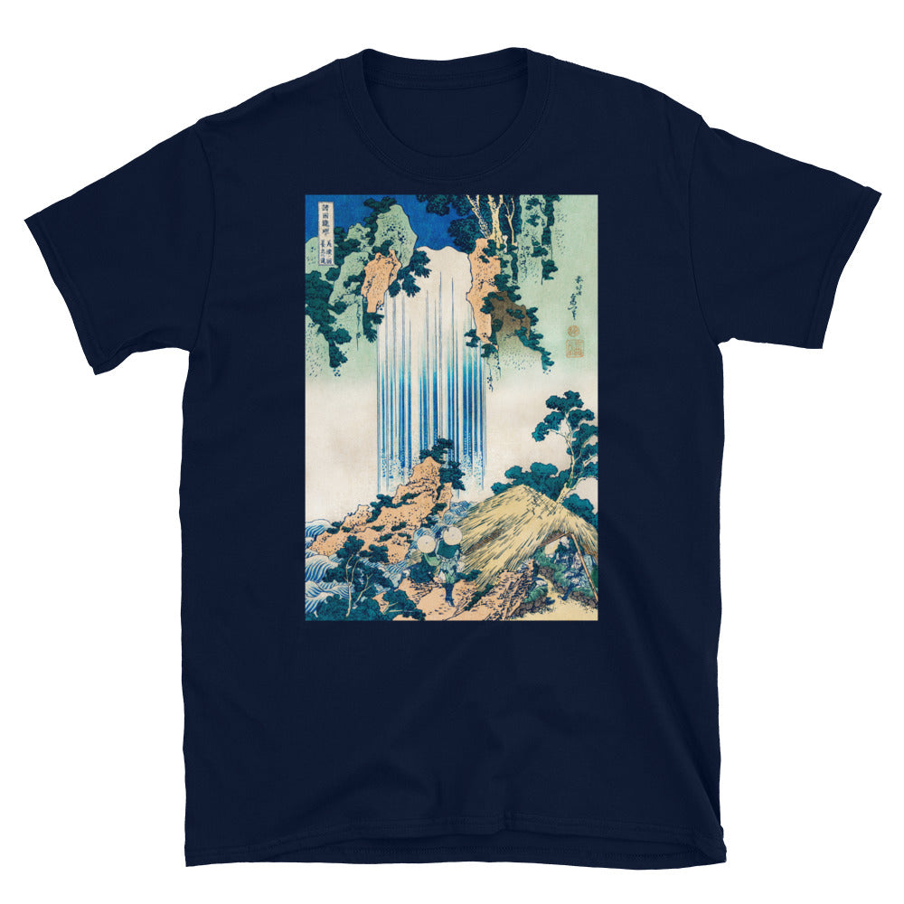 Yoro Waterfall in Mino Province - Traditional Japanese T-shirt
