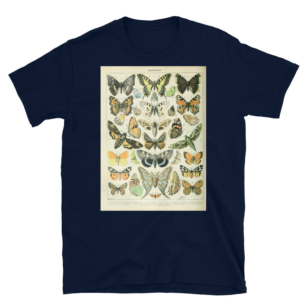 Vintage Butterfly Print - Adolphe Millot Papillons A T-shirt
