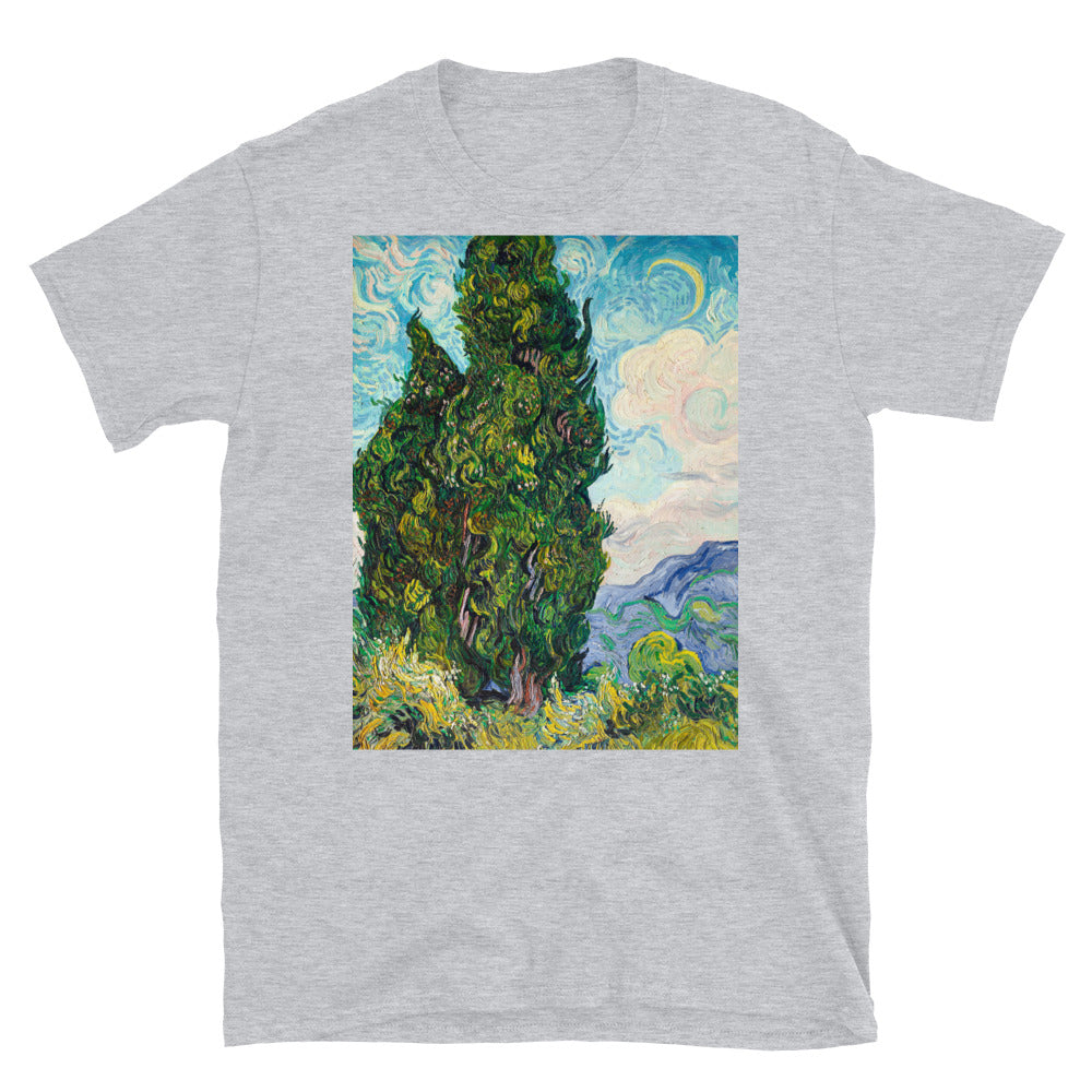cypresses 1889 by vincent van gogh T-shirt