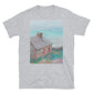 Impressionist Painting of House by the Sea by Claude Monet T-shirt