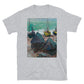Claude Monet Sail Boats and Fishing Village Painting T-shirt