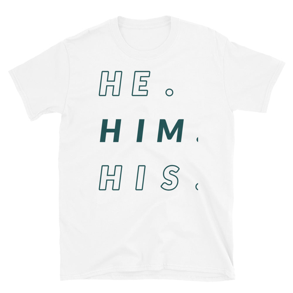 He/Him/His Pronoun - nonbinary slogans - ask me my pronouns T-shirt 2