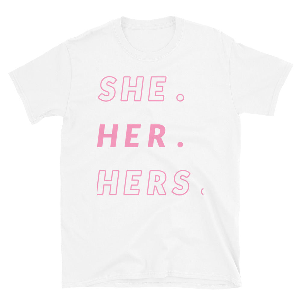 She/Her/Hers Pronoun - nonbinary slogans T-shirt 2
