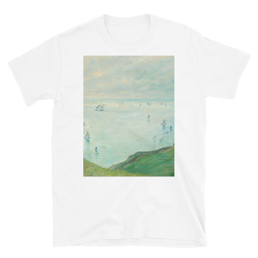 monet landscape painting of a cliff  T-shirt