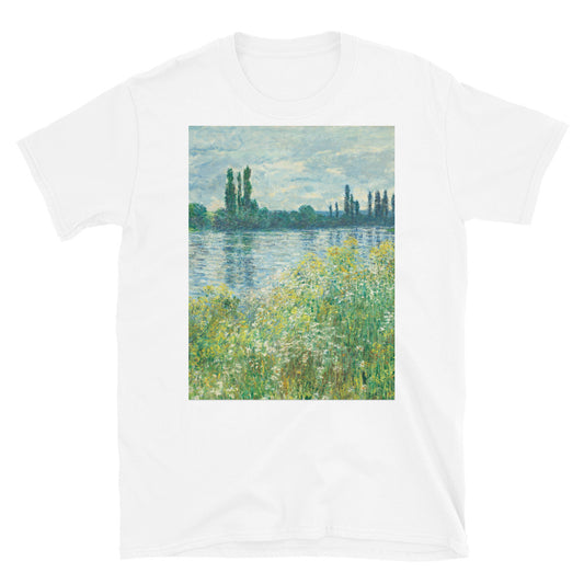 Claude Monet Landscape Painting of Seine T-shirt