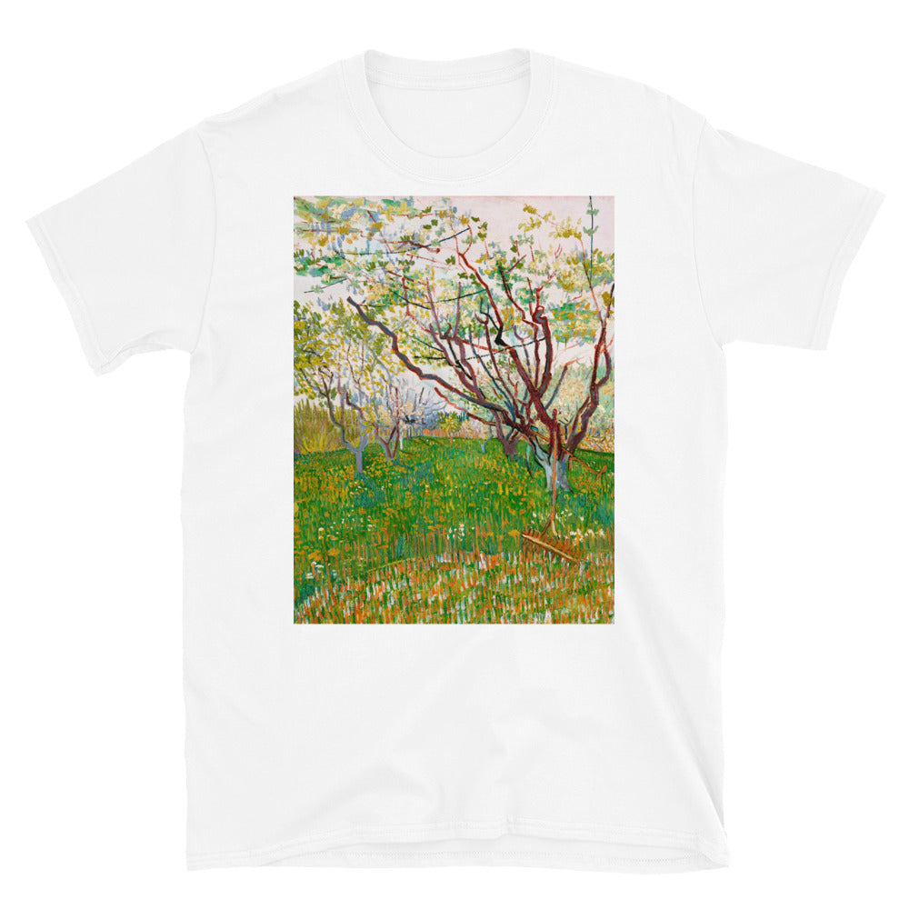the flowering orchard 1888 by vincent van gogh T-shirt