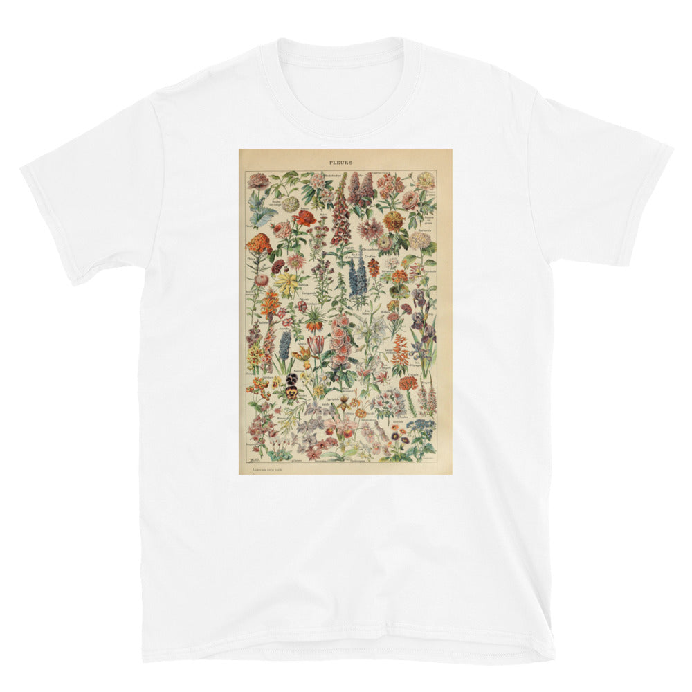 Vintage Flower Print - Adolphe Millot Fleurs Pour Tous T-shirt