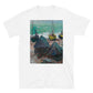 Claude Monet Sail Boats and Fishing Village Painting T-shirt